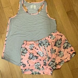Bobbie brooks 2 pc tank & shorts pajama set Sz M